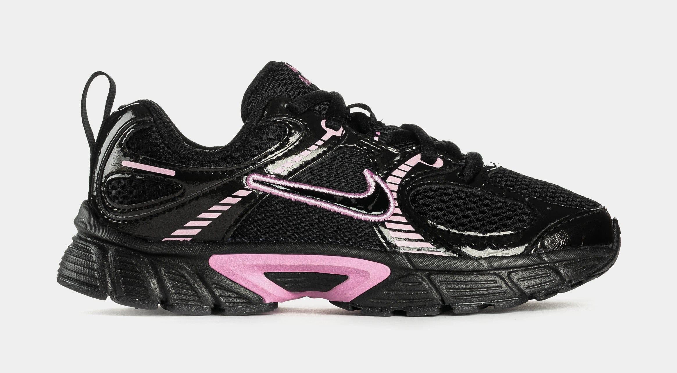 Nike V5 RNR Preschool Running Shoes (Black/Pink Rise)