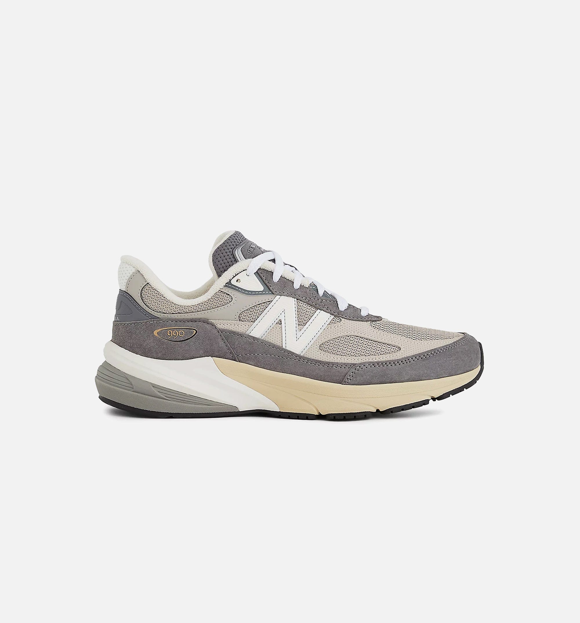 New Balance 990 V6 Made In USA Castlerock Moonrock Mens Lifestyle Shoe - Castlerock/Moonrock