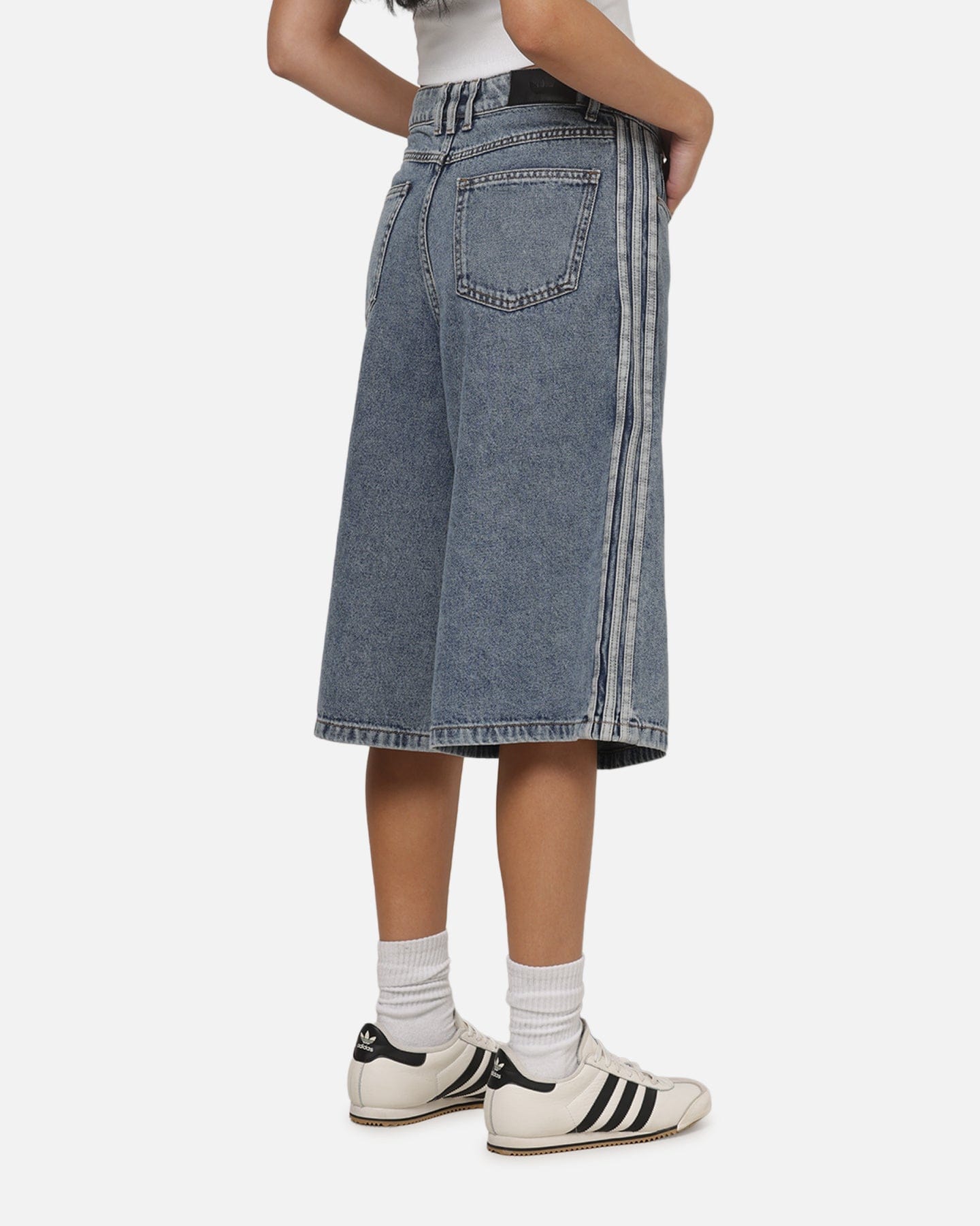 adidas Women's Jorts Worn Blue