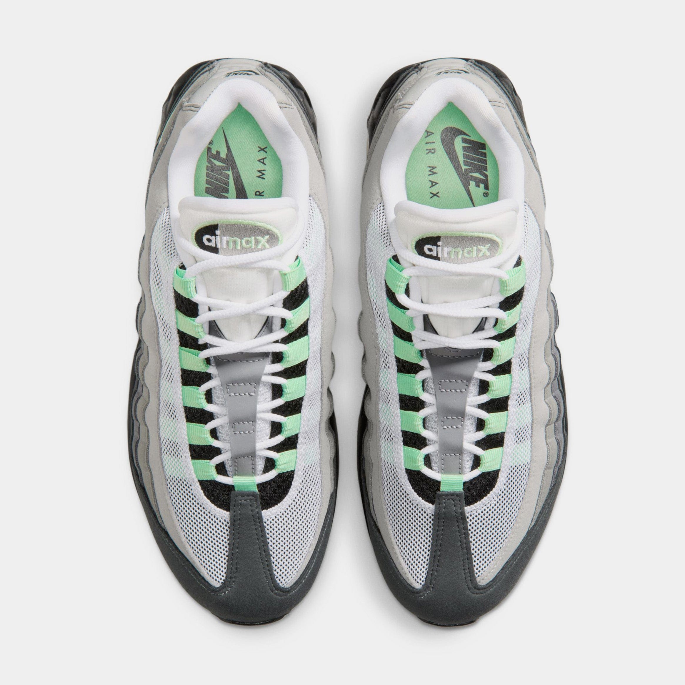 Nike Air Max 95 Big Bubble Fresh Mint Womens Running Shoes (Black/Fresh Mint/White/Medium Grey)