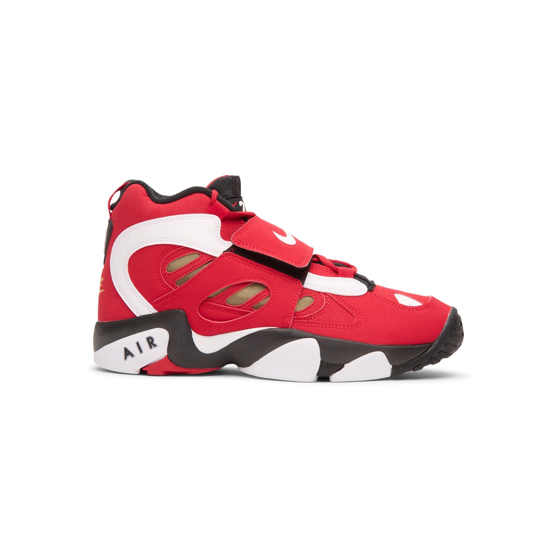 Nike Air Diamond Turf 2 (Prime Red/White - Black - Metallic Gold)