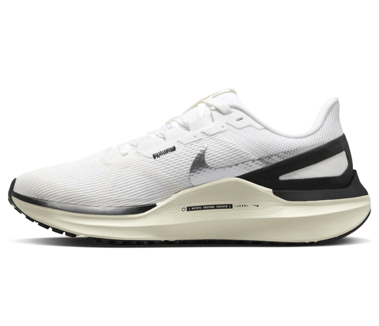 Nike Womens Nike Air Zoom Structure 25 (White/Black - Coconut Milk)