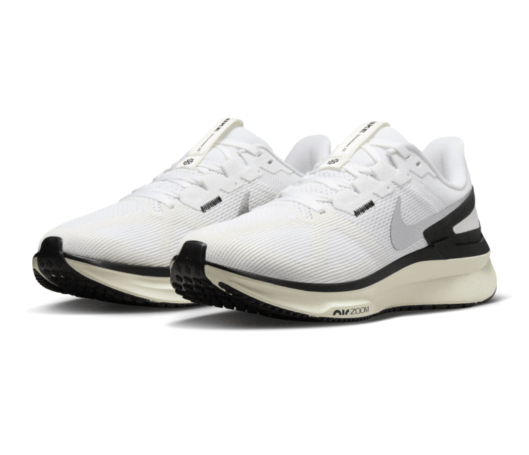 Nike Womens Nike Air Zoom Structure 25 (White/Black - Coconut Milk)
