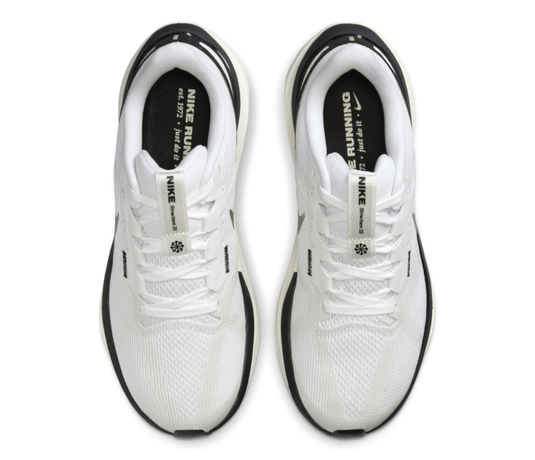 Nike Womens Nike Air Zoom Structure 25 (White/Black - Coconut Milk)