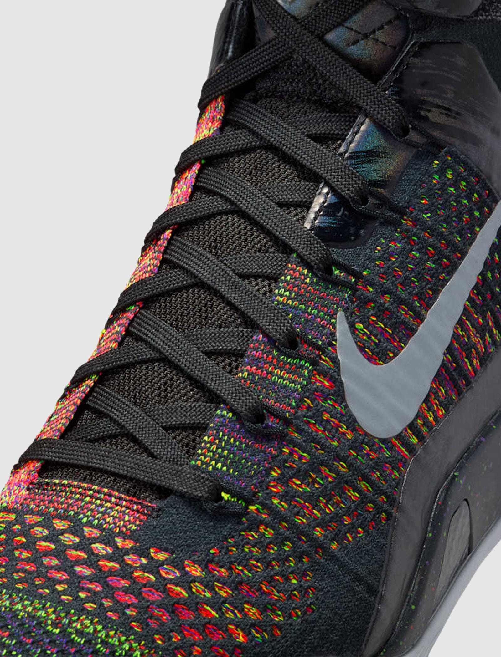 Nike KOBE IX ELITE HIGH PROTRO BLACK/METALLIC SILVER - BRIGHT CRIMSON