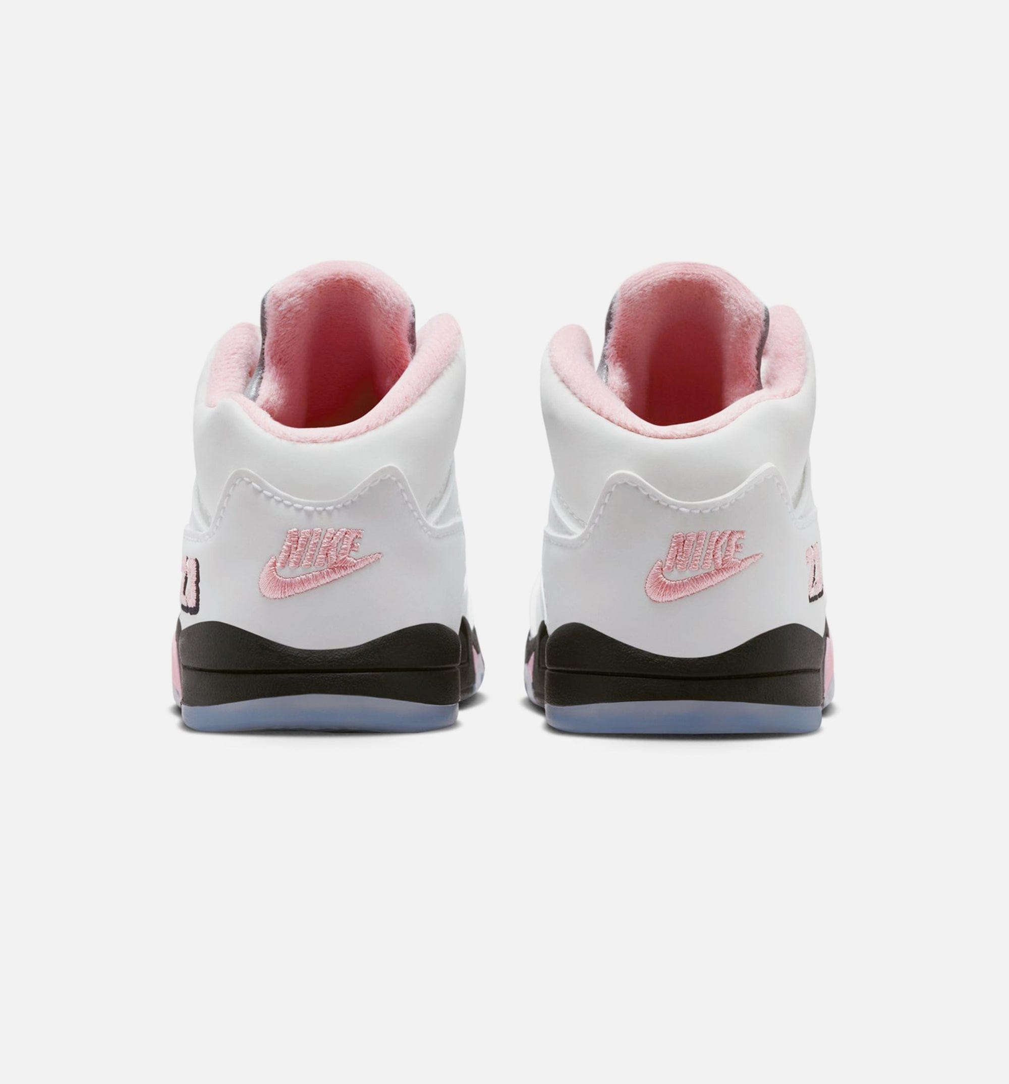 Air Jordan 5 Retro Medium Soft Pink Infant Toddler Lifestyle Shoe - White/Black/Medium Soft Pink Free Shipping