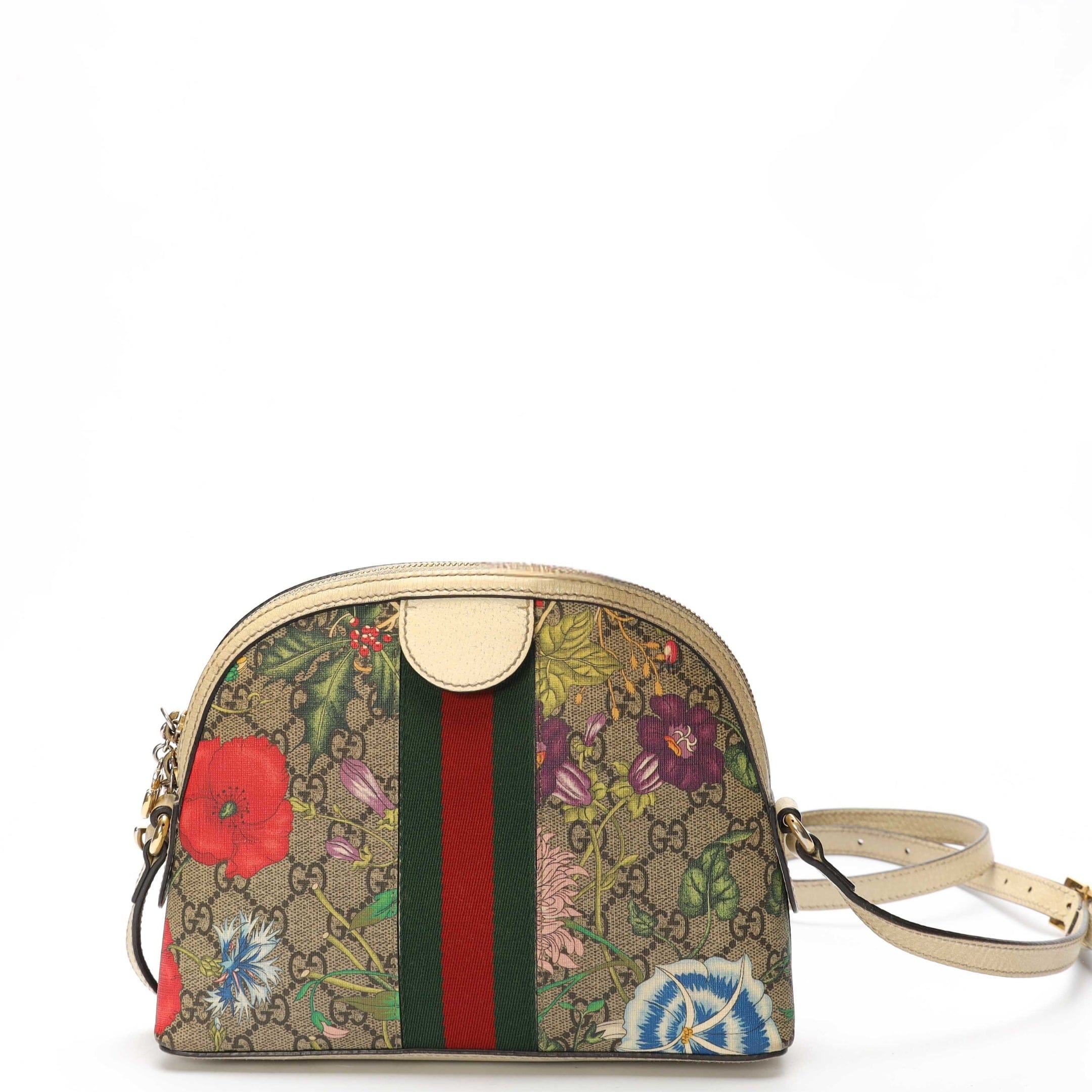 Gucci GG Supreme Floral Ophidia Crossbody Bag