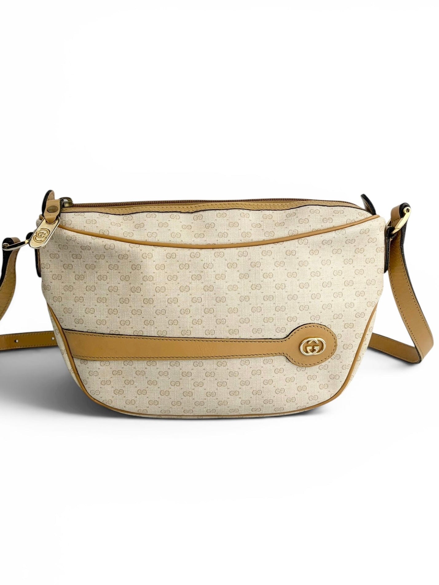 Gucci Cream & Tan Vintage Crossbody