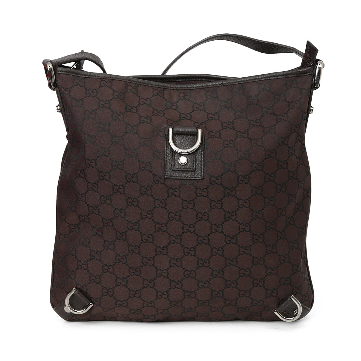 Gucci Brown GG Nylon Abbey Crossbody Bag One Size