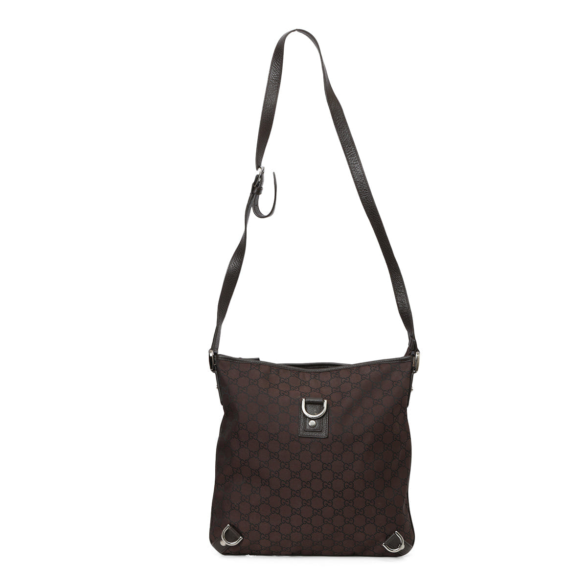 Gucci Brown GG Nylon Abbey Crossbody Bag One Size