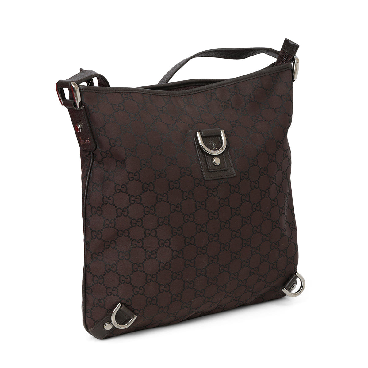 Gucci Brown GG Nylon Abbey Crossbody Bag One Size