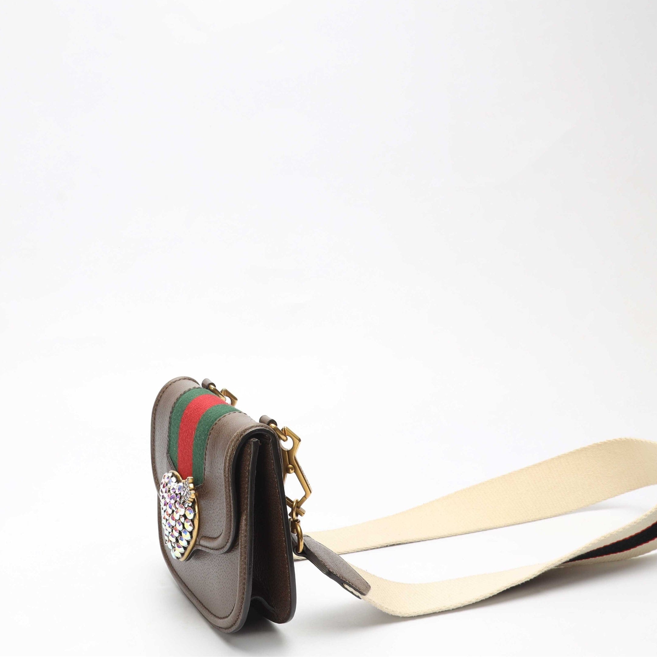 Gucci Crystal Heart Linea Totem Crossbody Bag