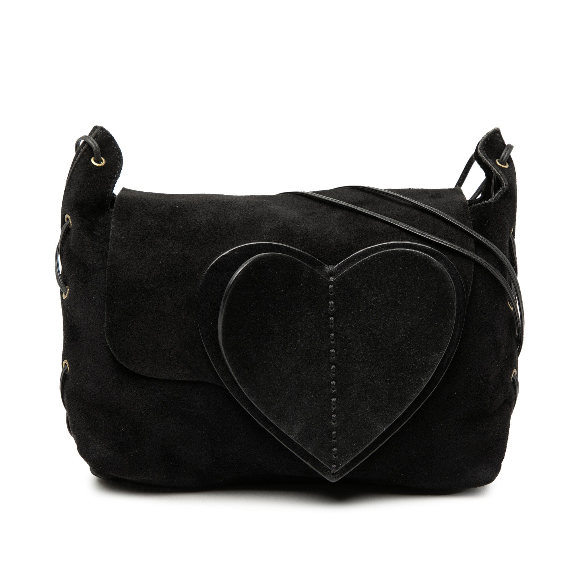 Gucci Suede Heart Crossbody