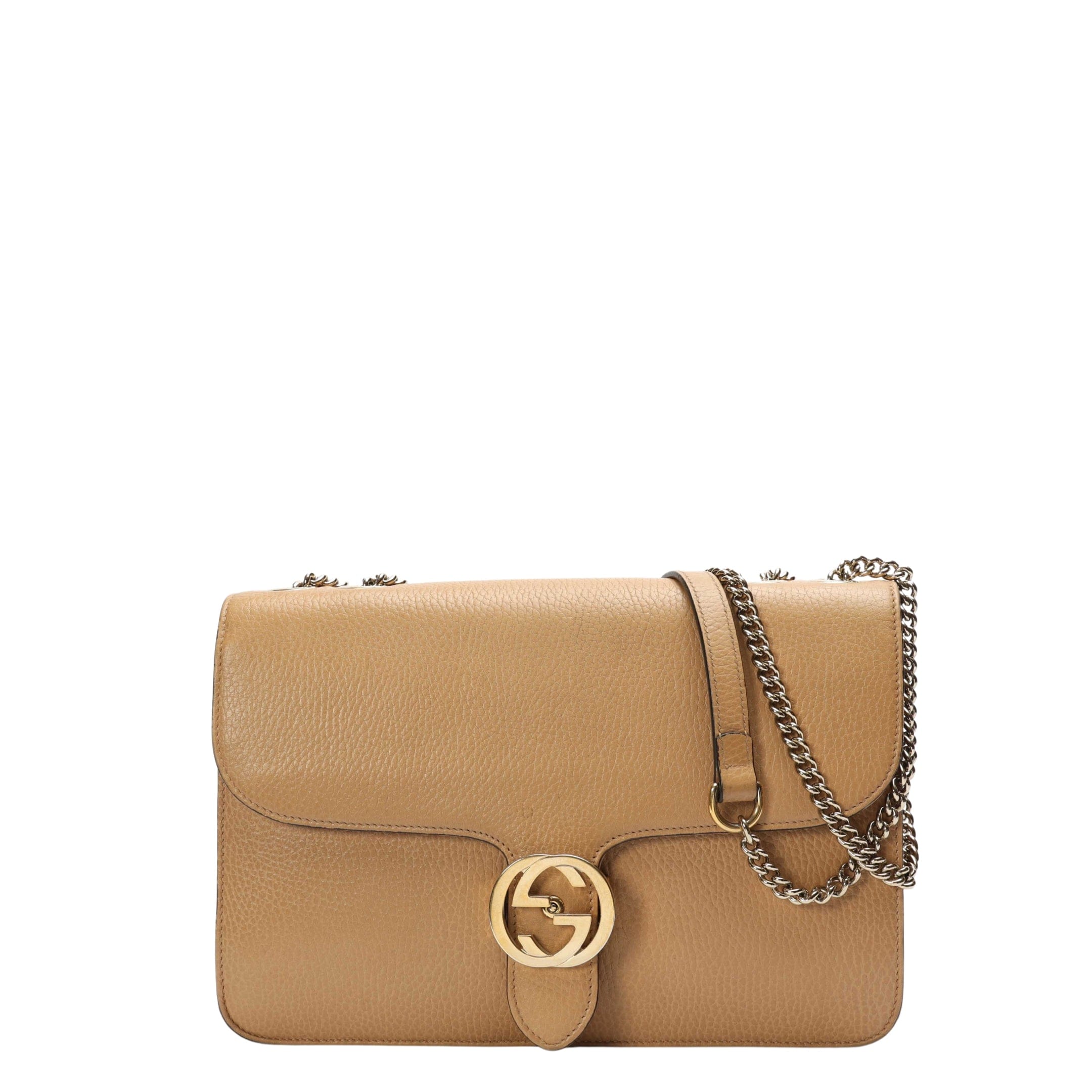 Gucci Beige Interlocking G Crossbody Bag