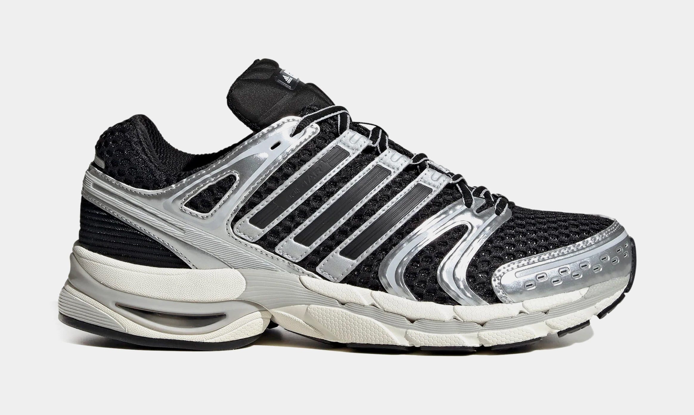 adidas Adistar Control 5 Mens Running Shoes (Core Black/Silver Metallic/Grey One)