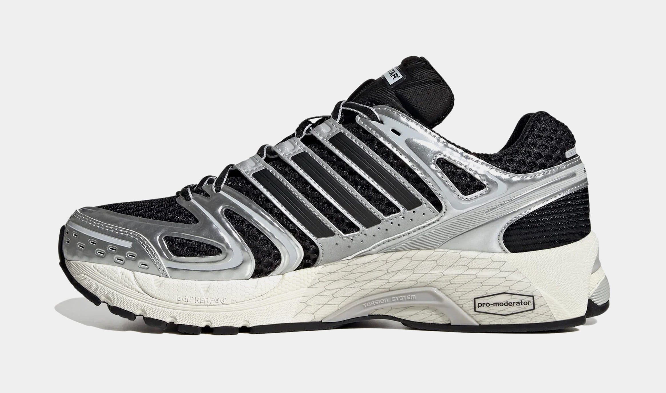 adidas Adistar Control 5 Mens Running Shoes (Core Black/Silver Metallic/Grey One)