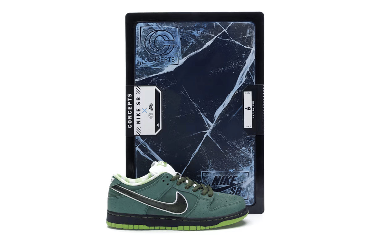 Air Jordan Nike SB Dunk Low Concepts Green Lobster (Special Box)