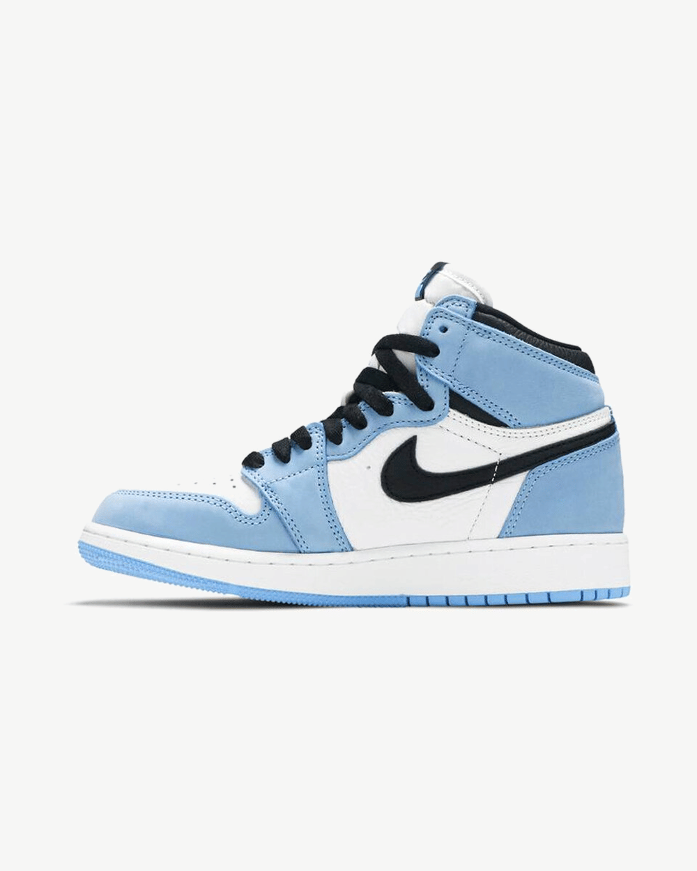 NIKE AIR JORDAN1 RETRO HIGH WHITE UNIVERSITY BLUE BLACK GS