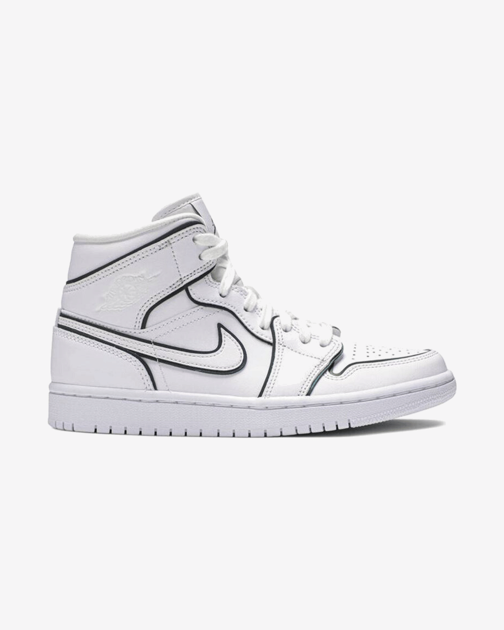 NIKE AIR JORDAN1 MID SE WMNS IRIDESCENT REFLECTIVE WHITE