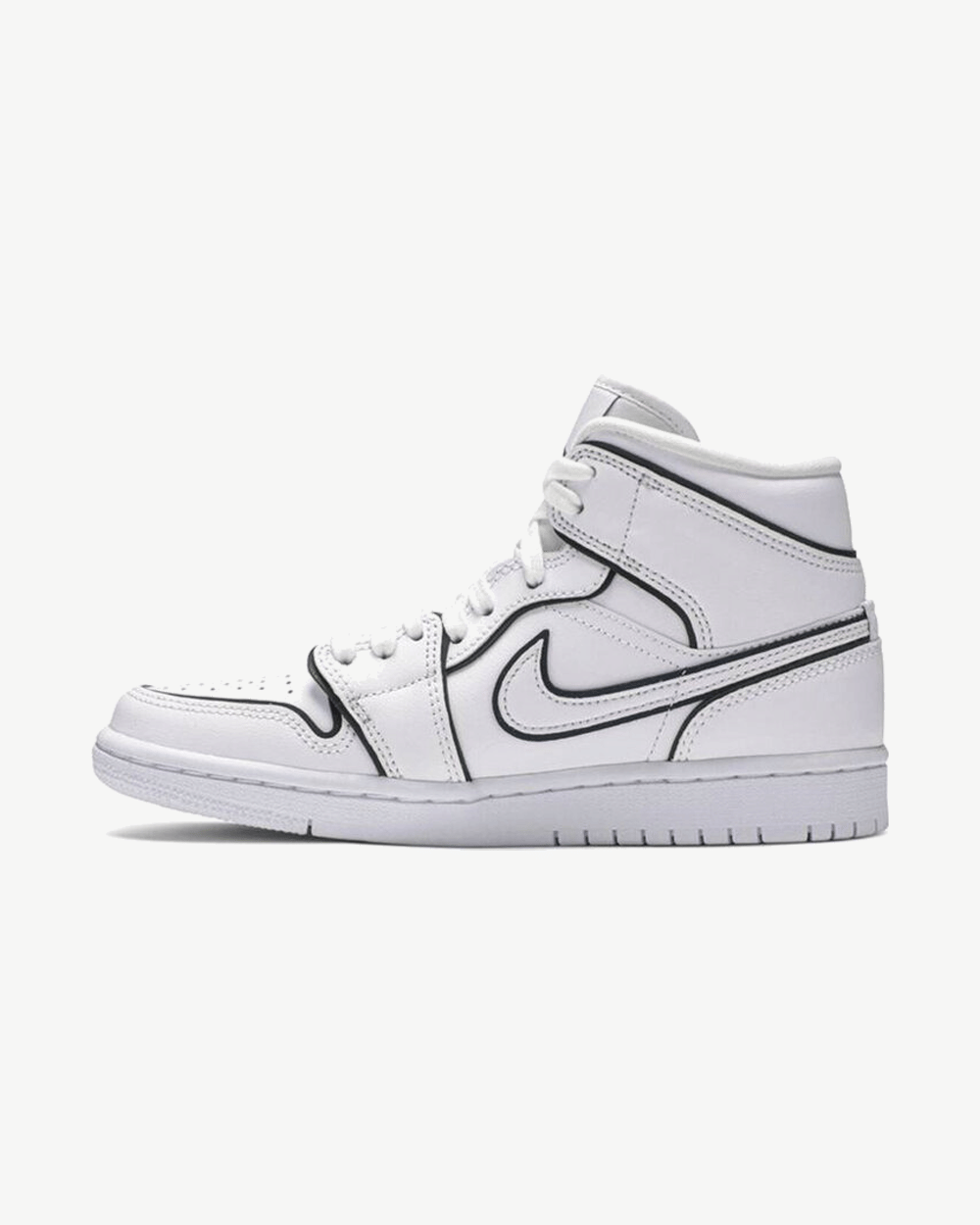 NIKE AIR JORDAN1 MID SE WMNS IRIDESCENT REFLECTIVE WHITE