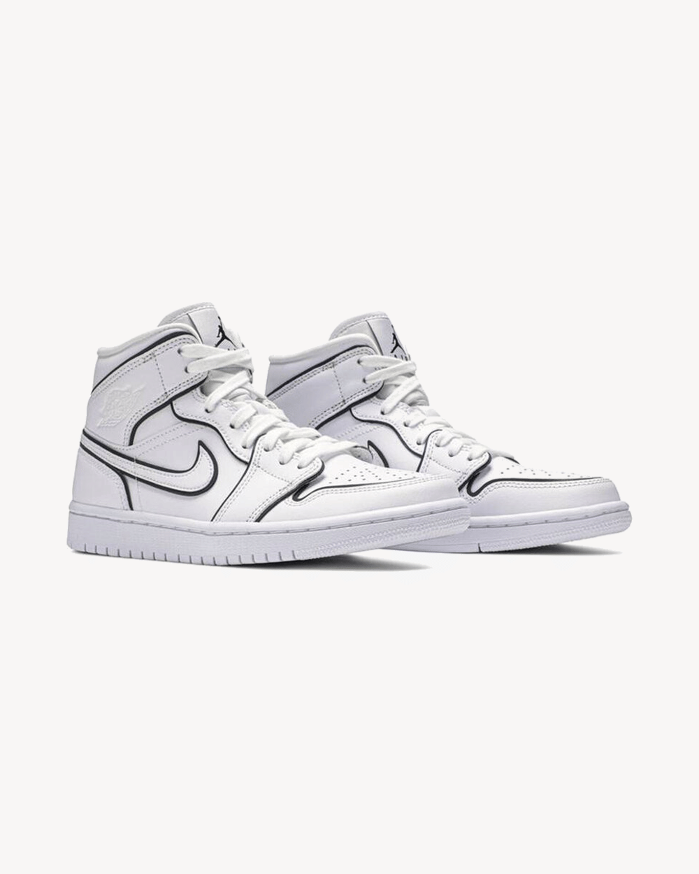 NIKE AIR JORDAN1 MID SE WMNS IRIDESCENT REFLECTIVE WHITE