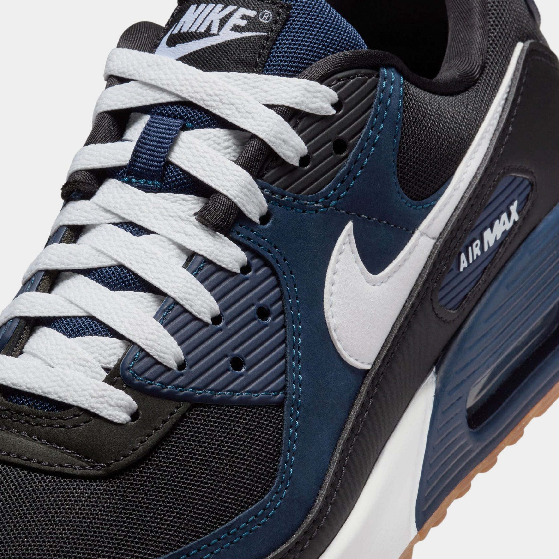 Nike Air Max 90 Mens Running Shoes (Midnight Navy/Gum)