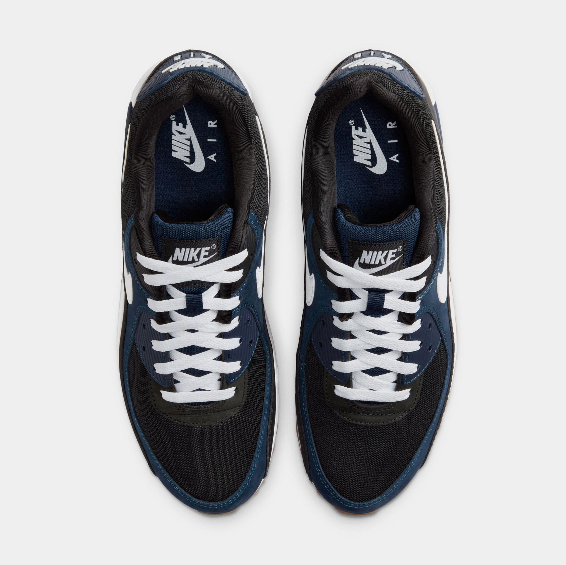 Nike Air Max 90 Mens Running Shoes (Midnight Navy/Gum)