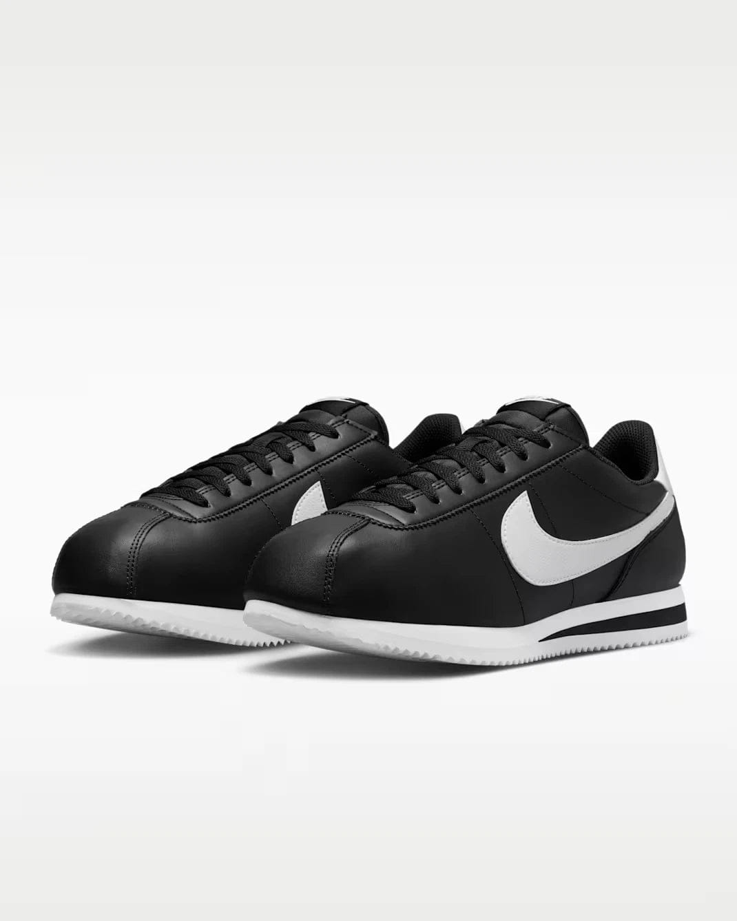 Nike Cortez DM4044 - 001 Sneakers Men's Black Leather Lifestyle Shoes HAM747
