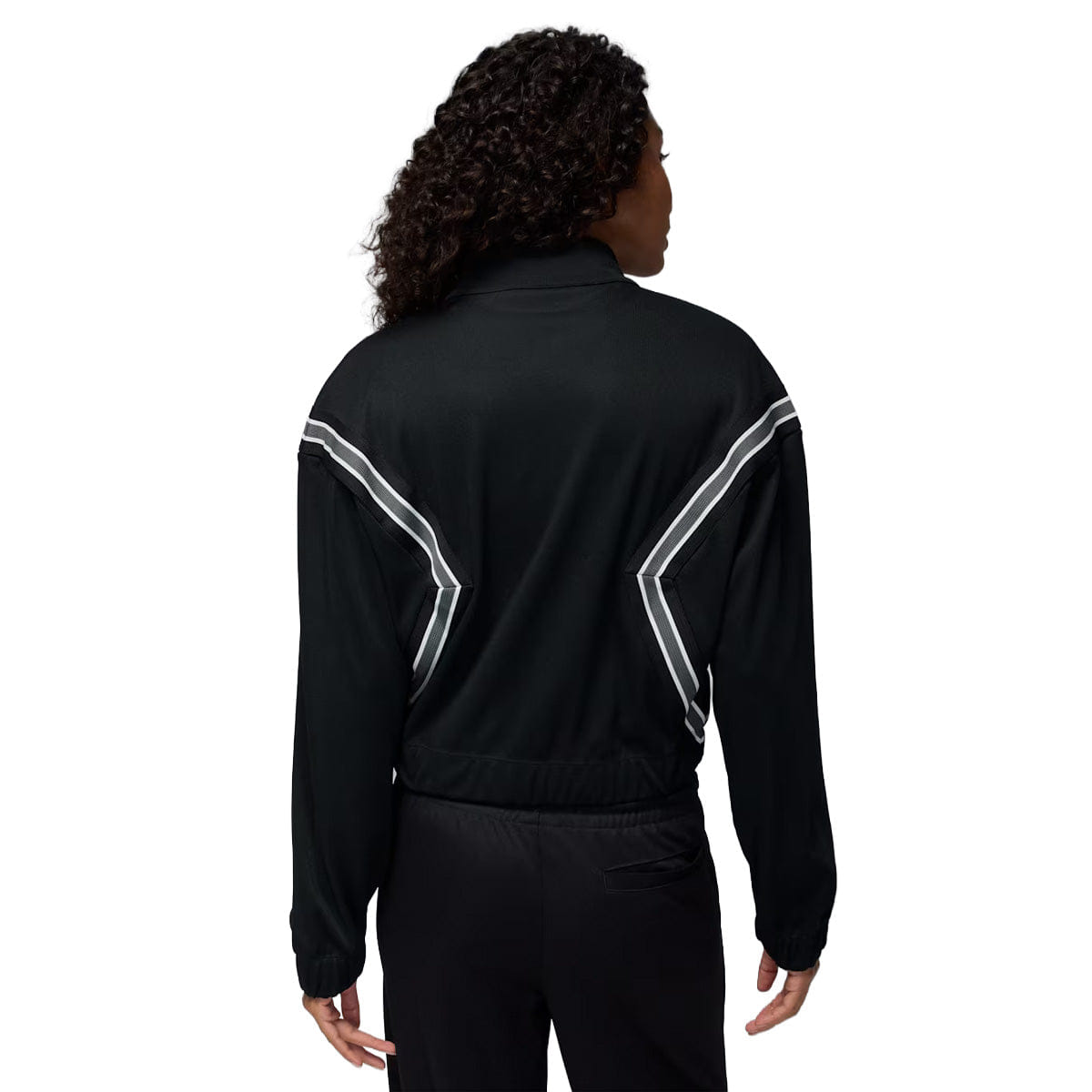 Air Jordan Brooklyn Wmns Full Zip Track Jacket Hooded Draft Jacket Black/Sail