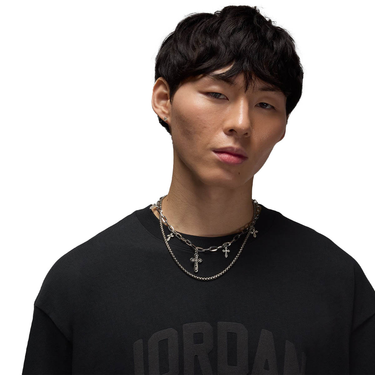 Air Jordan Flight Essentials Boxy Short Sleeve Crew T - Shirt Black/Black