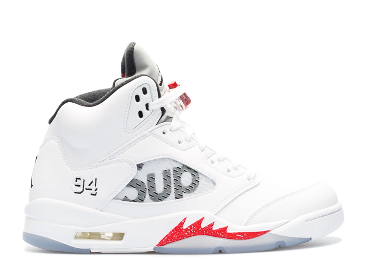 Air Jordan 5 Retro Supreme White