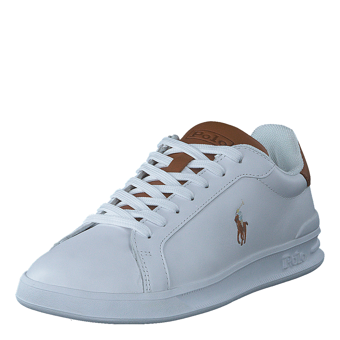 Polo Ralph Lauren Heritage Court II Leather Sneaker White / Tan