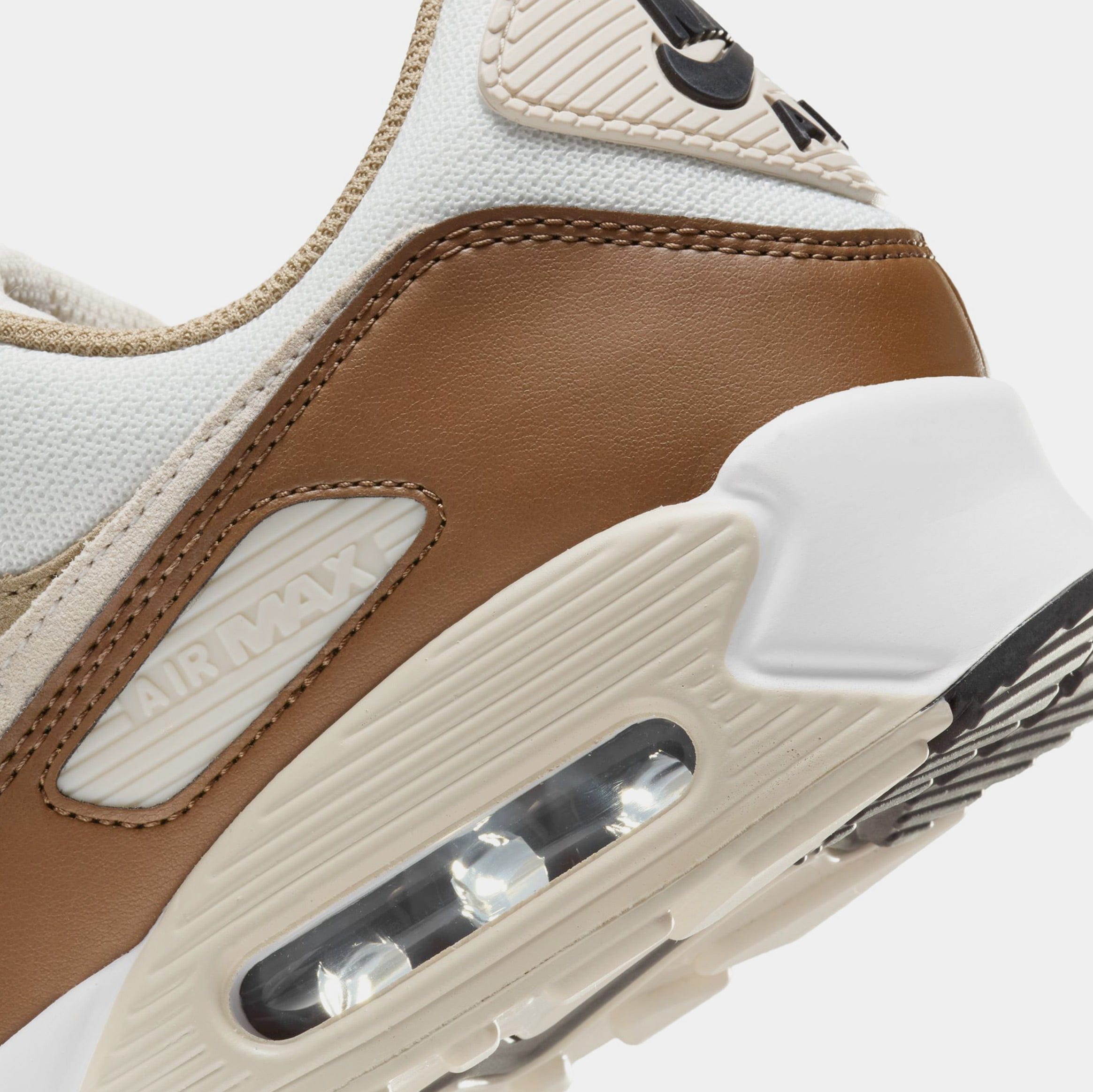 Nike Air Max 90 Mens Lifestyle Shoes (Summit White/Khaki/Black)