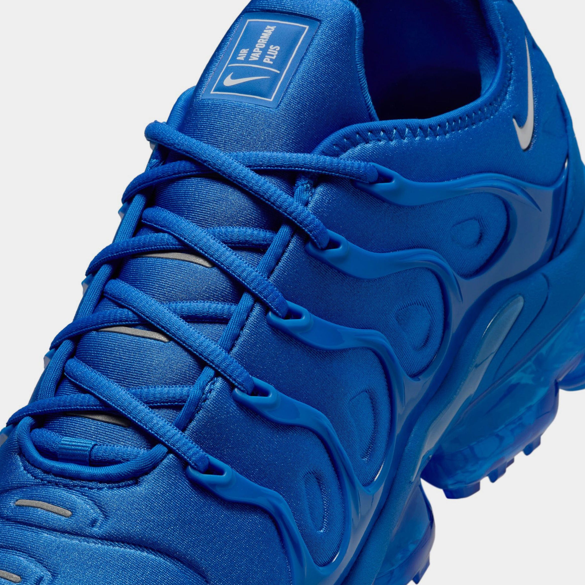 Nike Air Vapormax Plus Mens Running Shoes (Game Royal/Metallic Silver/White)