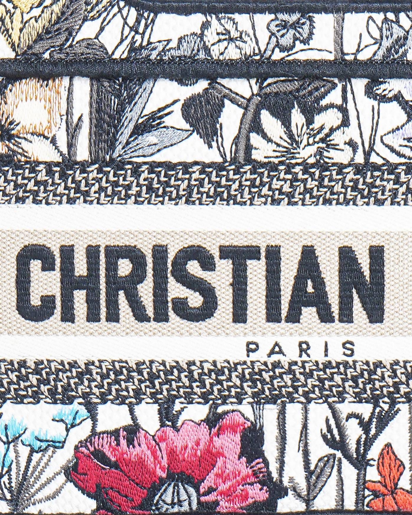 Dior Christian Dior Embroidered Mini Book Tote