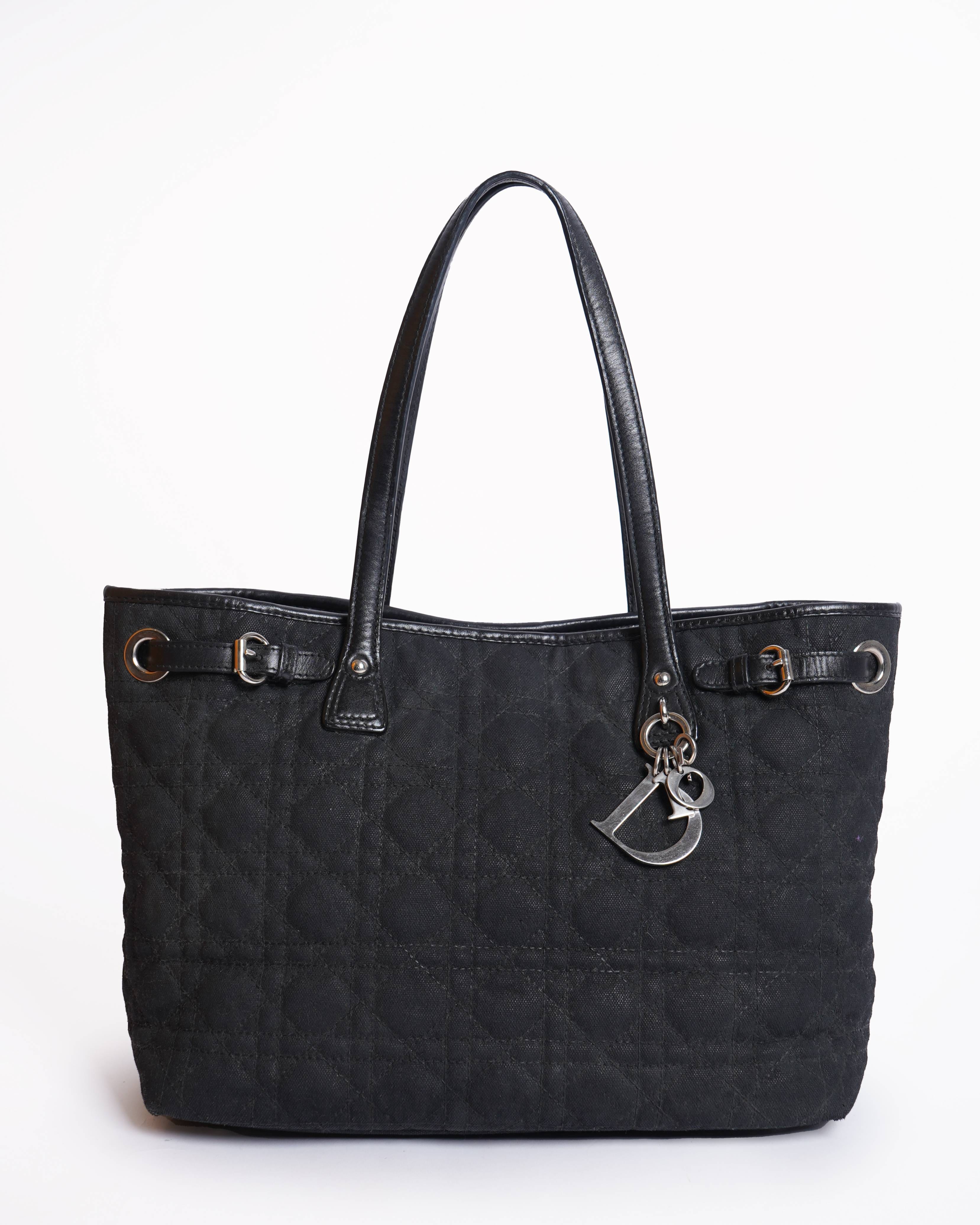 Dior Christian Dior Panerea Tote Bag In Black