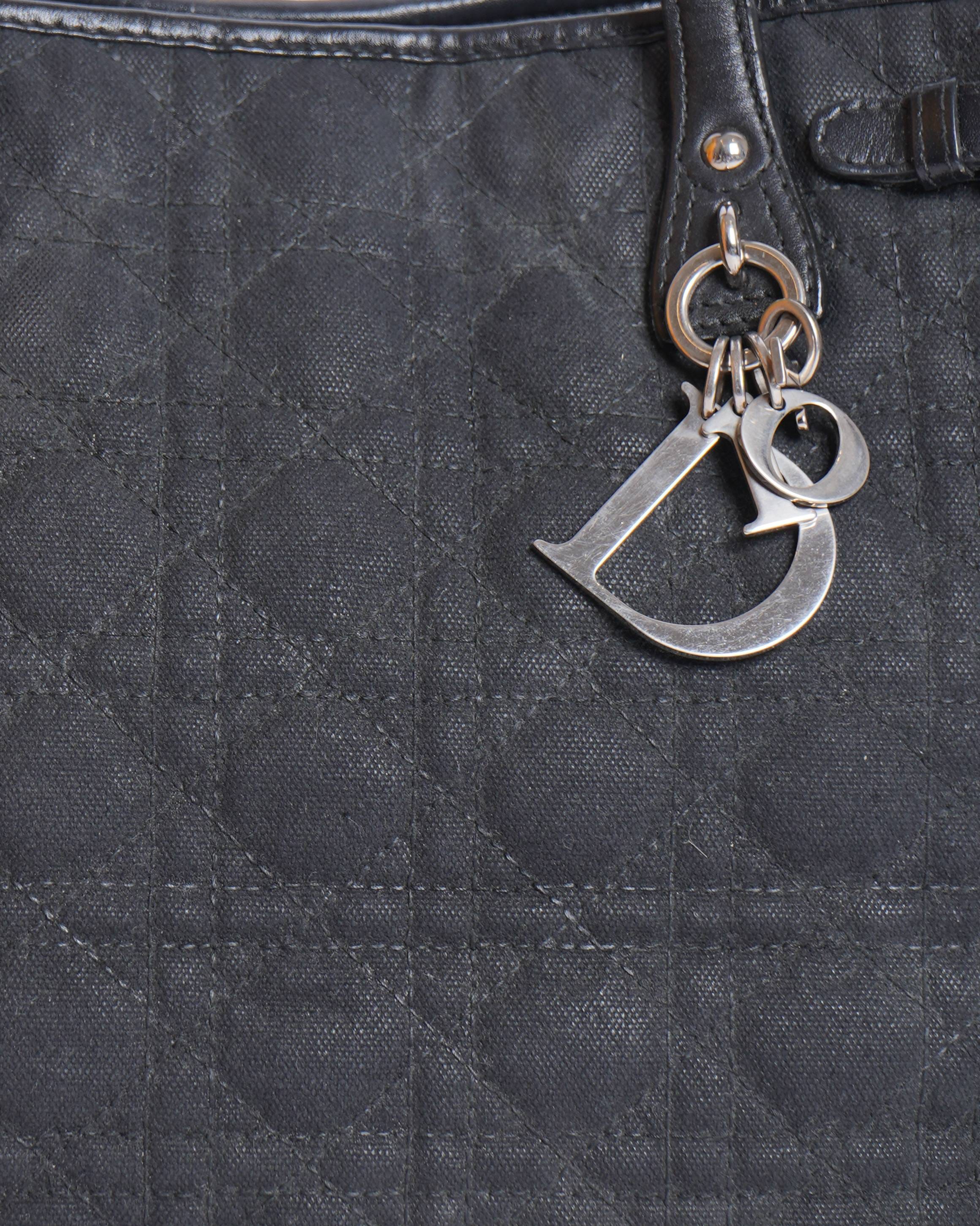 Dior Christian Dior Panerea Tote Bag In Black