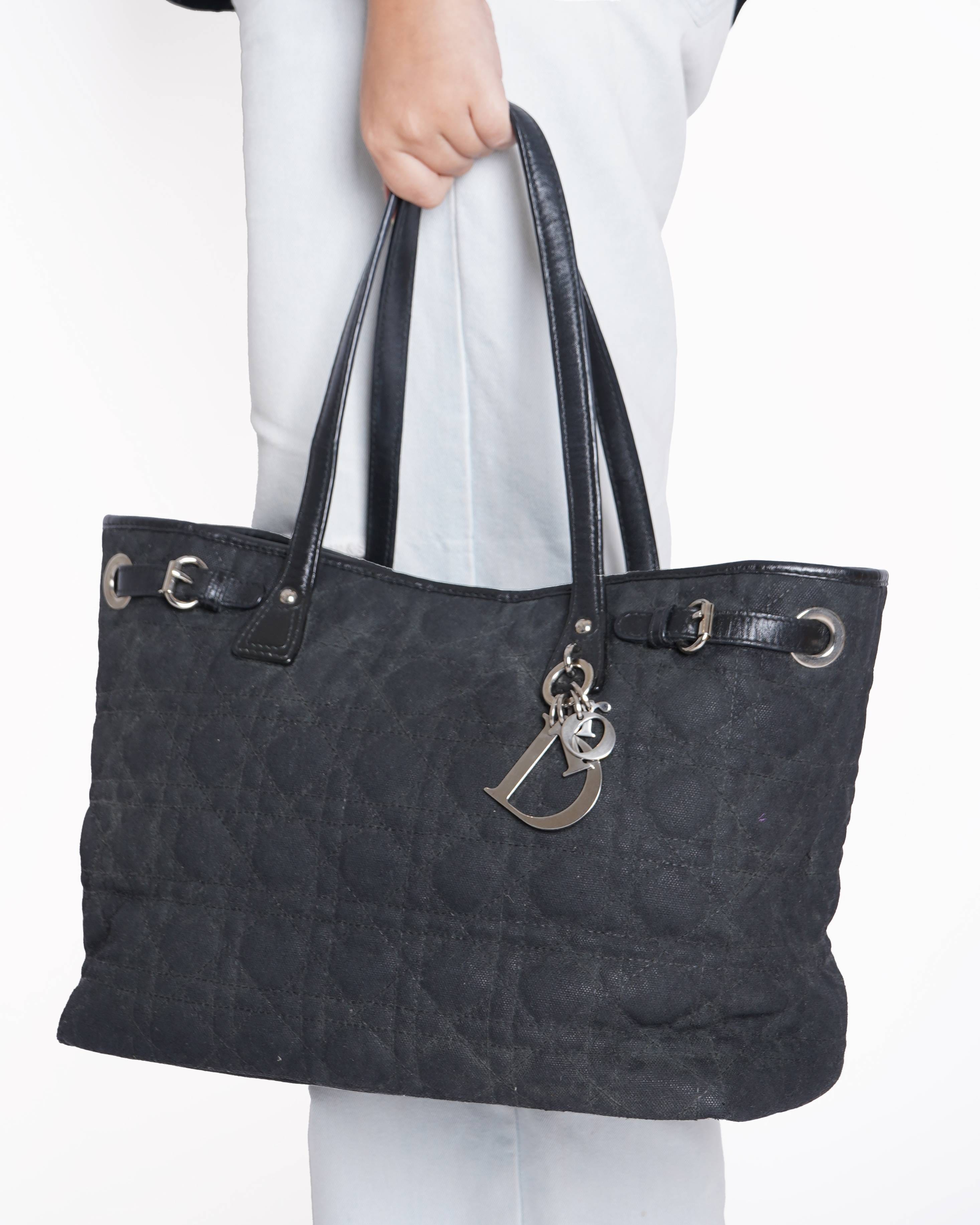 Dior Christian Dior Panerea Tote Bag In Black