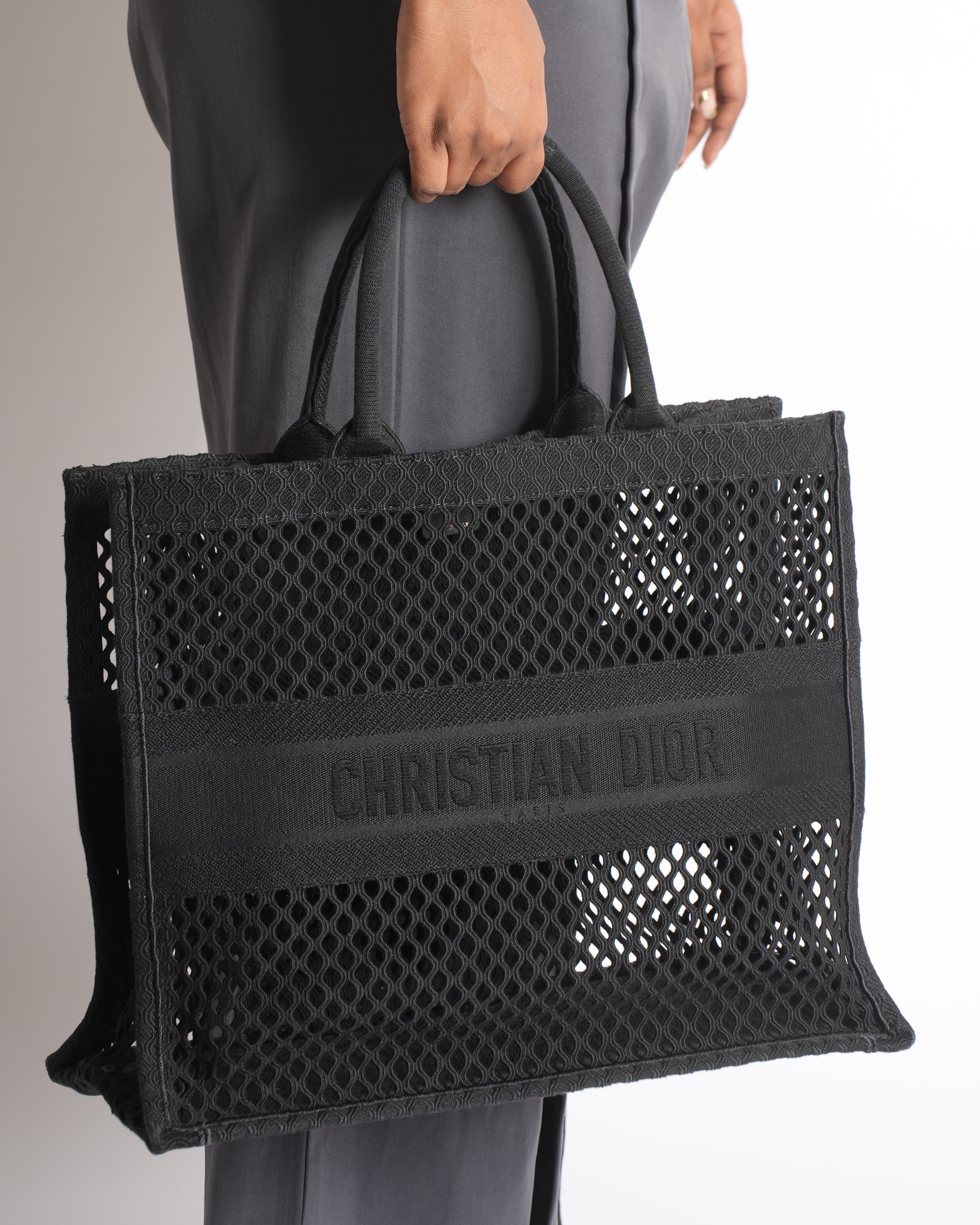 Dior Christian Dior Unisex Mesh Shopping Tote
