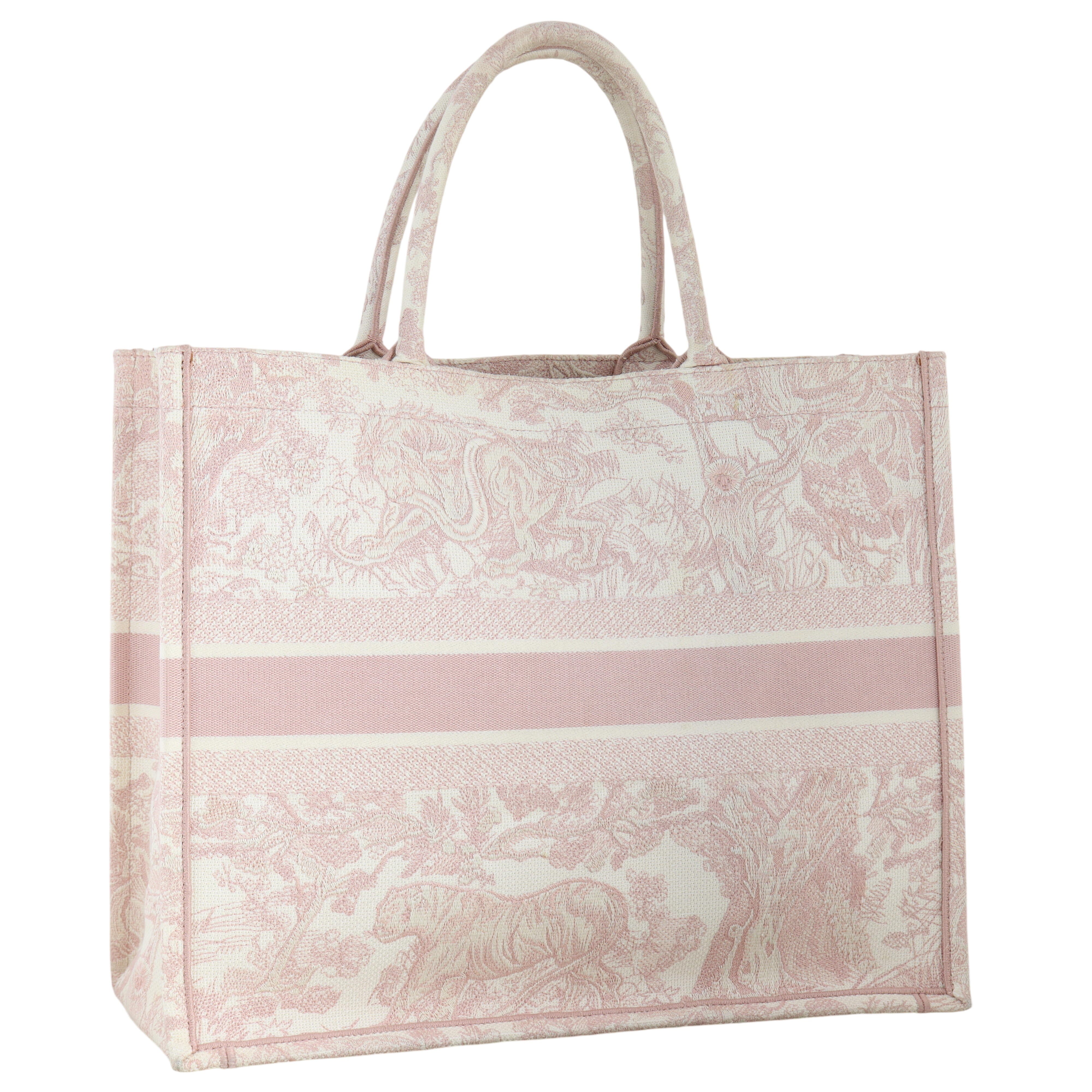 Dior Book Tote Large Toile de Jouy