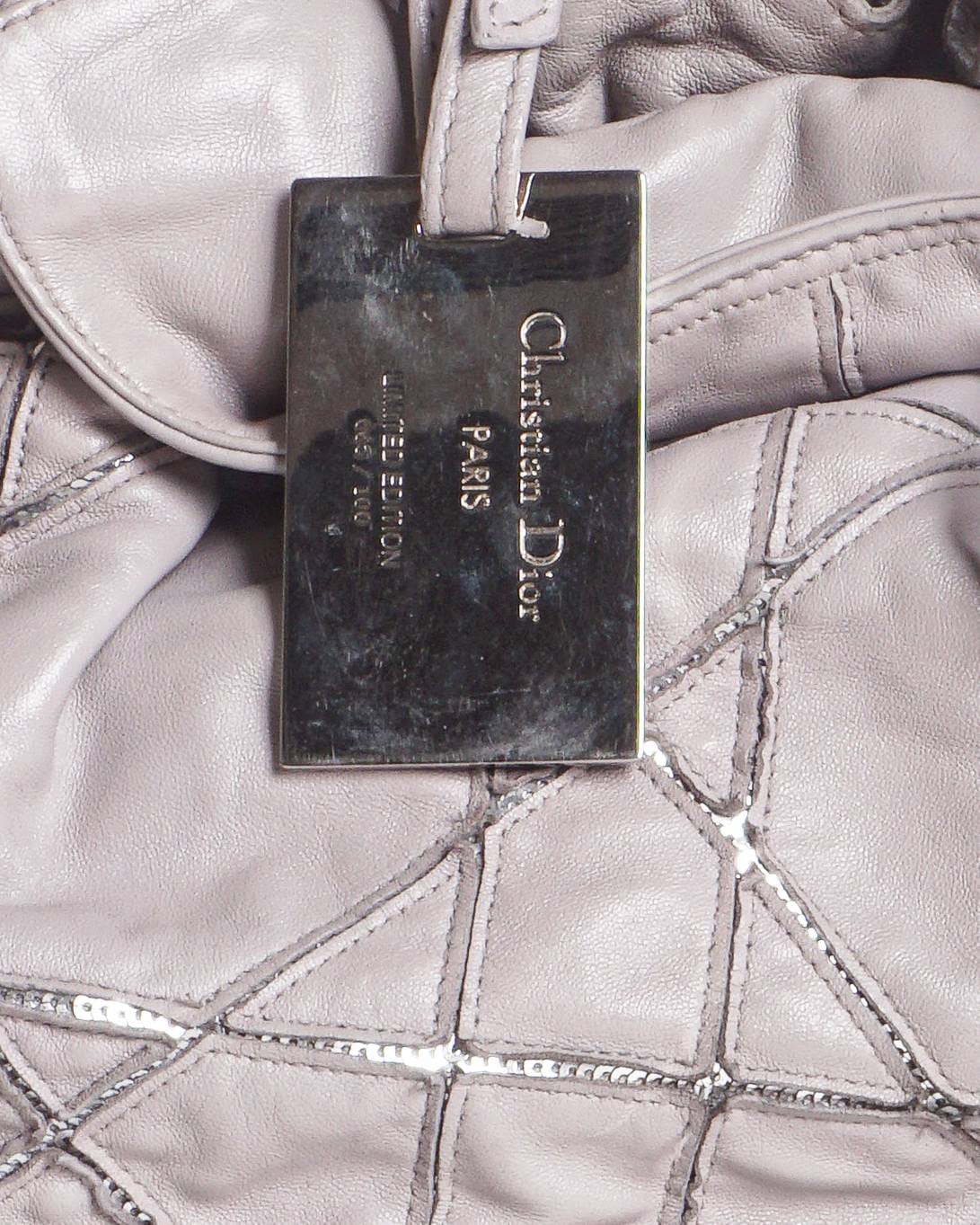Dior Christian Dior Beige Lambskin Le Trente Cannage Tote Bag