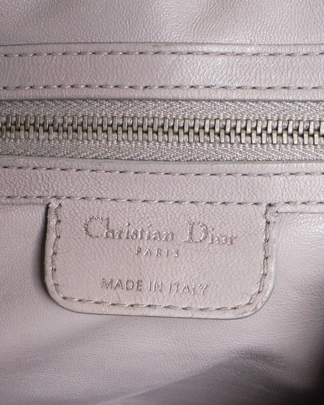 Dior Christian Dior Beige Lambskin Le Trente Cannage Tote Bag