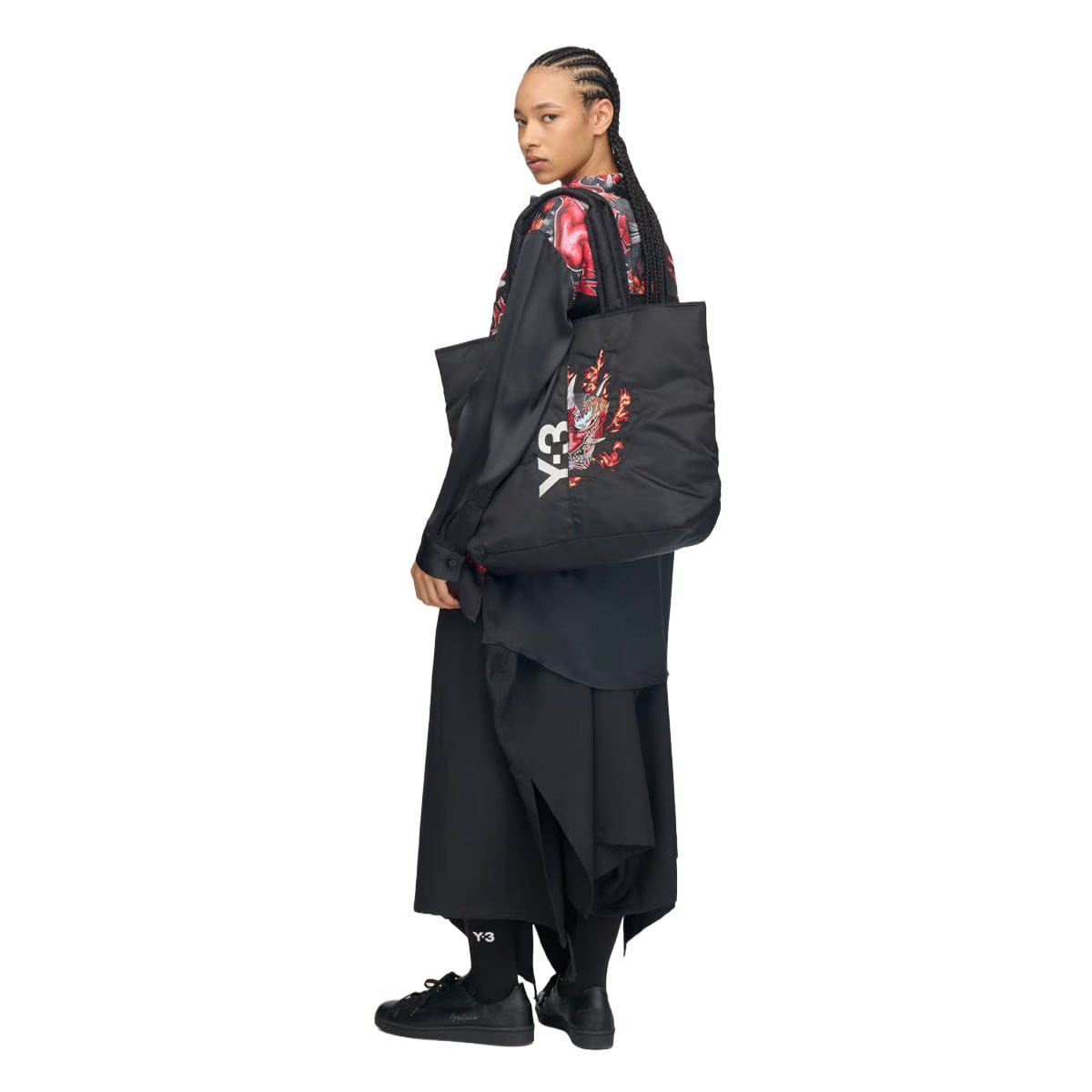 adidas Y - 3 GRAPHIC TOTE BAG Black