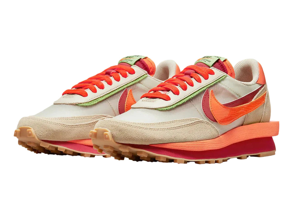 Nike LD Waffle sacai CLOT Net Orange Blaze