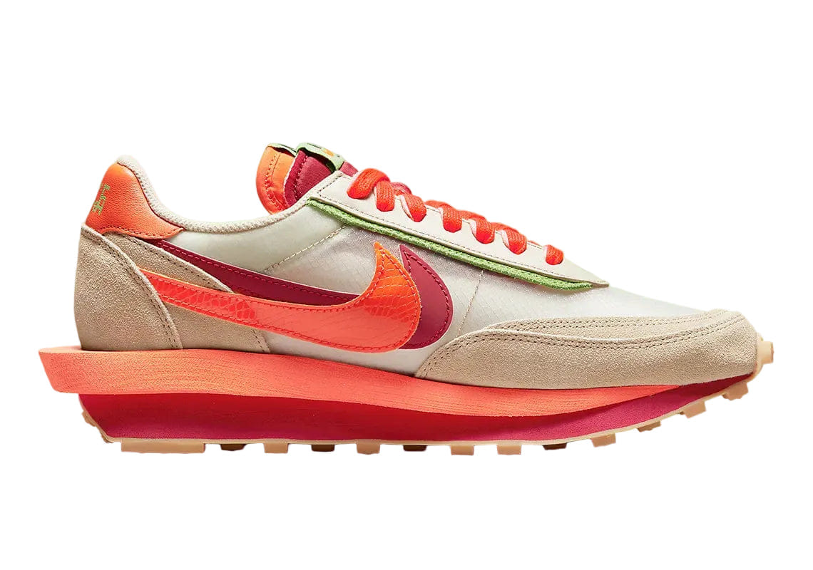 Nike LD Waffle sacai CLOT Net Orange Blaze