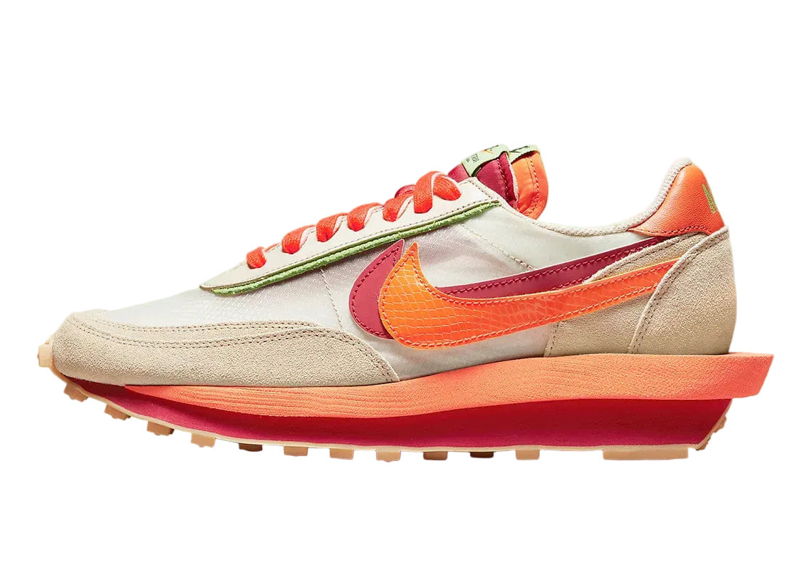 Nike LD Waffle sacai CLOT Net Orange Blaze