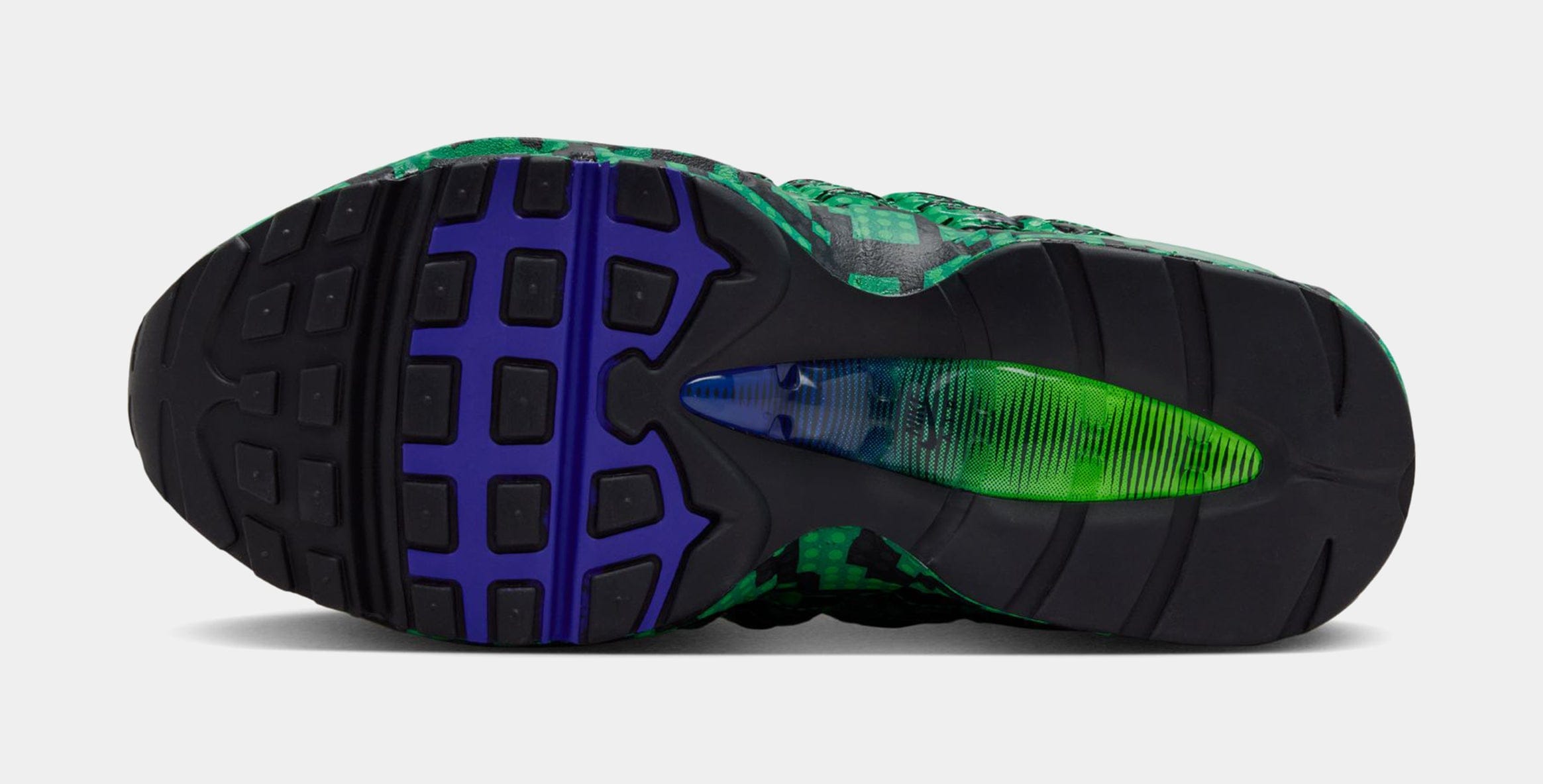 Nike LEGO x Air Max 95 Lucky Green Grade School Lifestyle Shoes (Lucky Green/Metallic Silver/Black/Green Strike/Dark Concord) Free Shipping