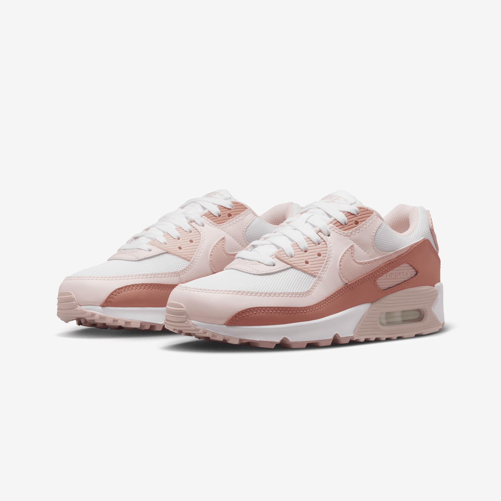 Nike | AIR MAX 90 { PARTICLE PINK/SILT RED - PEARL PINK