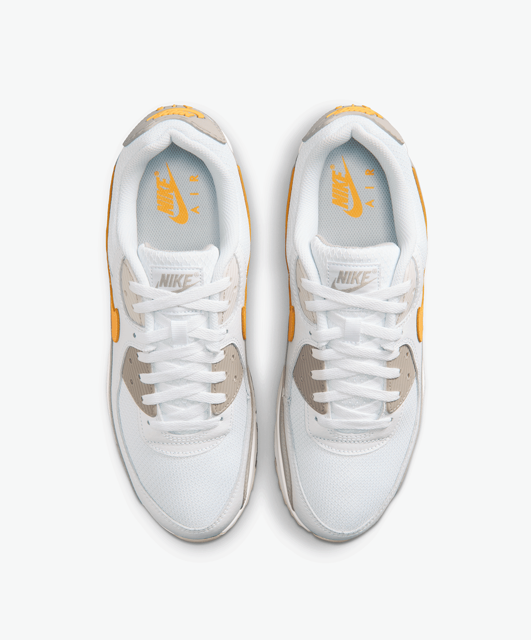 Nike | AIR MAX 90 { WHITE/LASER ORANGE - COLLEGE GREY