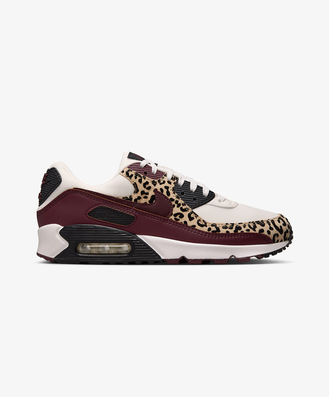 Nike | AIR MAX 90 { SAIL/BURGUNDY CRUSH - BLACK